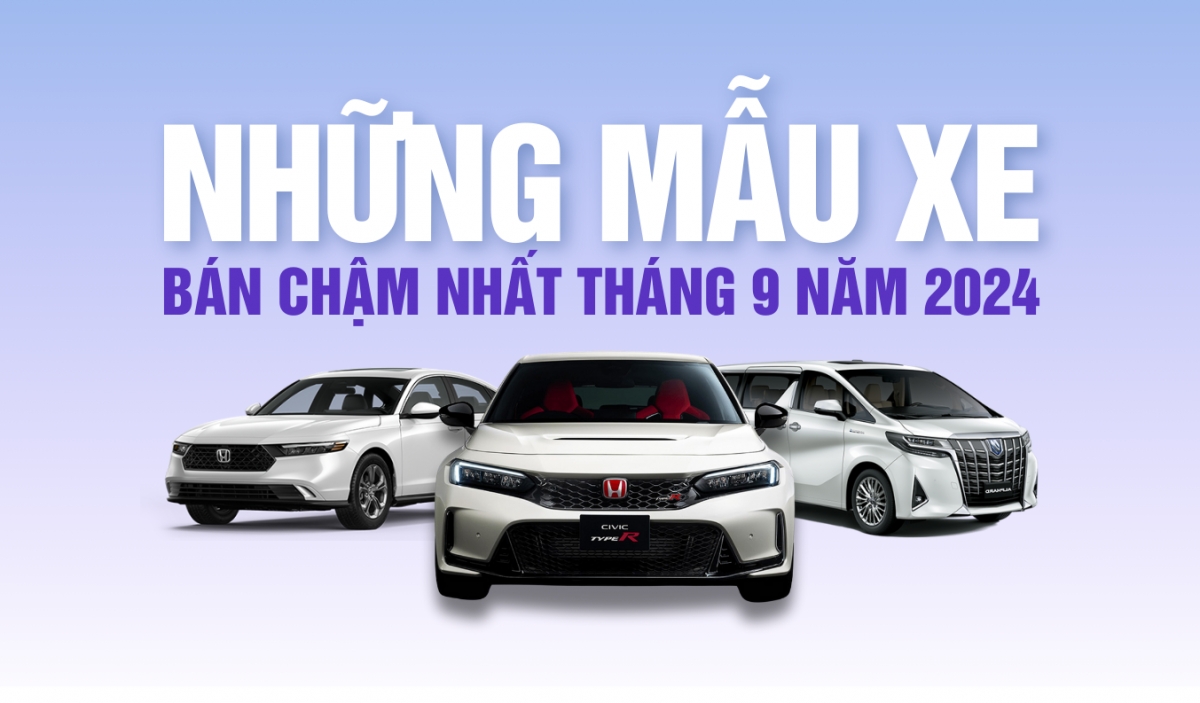 Những mẫu xe bán chậm nhất tháng 9/2024: Hai nhân tố mới góp mặt